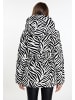 faina Steppjacke Mit Zebra-Print in Weiss Zebra