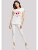 F4NT4STIC Extended Shoulder T-Shirt Herzbaum Be Mine! in weiß