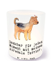 Mr. & Mrs. Panda Kerzen Windlicht Airedale Terrier Moment mit Sp... in Transparent