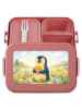 Mr. & Mrs. Panda Bento Box Pinguin Frühling Pommes Design ohne S... in Rot Pastell