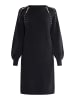 faina Damen Strickkleid in Schwarz