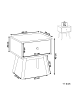 Beliani Nachttisch ARVADA in Braun/Grau - (W) 40 x (H) 45 x (L) 30 cm
