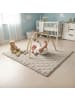 SanoSoft Krabbeldecke Soft-Cord rutsch- & wasserfest Natur 130x150cm