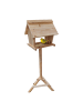 relaxdays Vogelfutterhaus in Natur - (B)32 x (H)107 x (T)27 cm