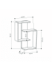 CALICOSY Wandregal PARANOID in Anthrazitgrau - (W) 64  x (H) 85  x (L) 22  cm