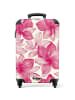 NoBoringSuitCases Suitcase, Handgepäck, Koffer, Reisekoffer Rosa Blumen