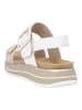 remonte Sandalen in Weiß/Gold