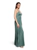 Vera Mont Chiffonkleid mit V-Ausschnitt in Cloudy Sky