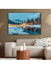 OnlyWow Leinwand Bilder Hellblau