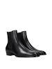 Celine Schwarz Leder Knöchel Stiefel