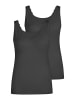 Nina von C. 2er Pack Damen Achselhemd in schwarz