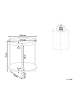 Beliani Beistelltisch LANDER in Braun/Schwarz - (W) 49 x (H) 54 x (L) 49 cm