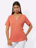 creation L Kurzarmshirt in papaya
