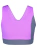 Aquarti Mädchen Sport Bikini - Racerback Bustier & Badehose in grau/lila