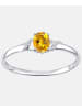 Diamant L'éternel Ring aus 375 Weißgold mit Diamant mit Citrin