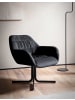 KADIMA DESIGN Loungesessel Samt Design Clubsessel mit Metallbeine, in Schwarz