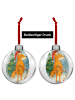 Mr. & Mrs. Panda Kunststoff Weihnachtskugel Fuchs Weihnachten De... in Weiß