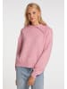 myMo Damen Strickpullover in Rosa Melange