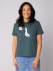 wat? Apparel T-Shirt Moin Seagull in Petrol
