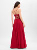 Marie Lund Abendkleid in rot - 0002