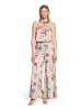 Vera Mont Jumpsuit mit Blumenprint in Beige/Dark Red
