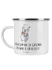 Mr. & Mrs. Panda Camping Emaille Tasse Bräutigam Gentleman mit S... in Transparent