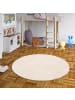 Pergamon Kinder Super Soft Fellteppich Pearl Kids Rund in Beige