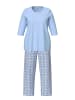 Ulla Popken Pyjama in hellblau