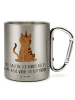 Mr. & Mrs. Panda Kaffeetasse Einhorn Katze mit Spruch in Silber