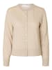SELECTED FEMME Langarm Strickjacke aus Merinowolle in Oatmeal