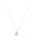 Amor Kette mit Anhänger Silber 925, rhodiniert+rosévergoldet in Bicolor