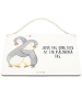 Mr. & Mrs. Panda Schild Pinguine Kuscheln mit Spruch in Weiß