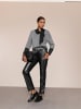 creation L Modal-Baumwoll-Pullover in schwarz-ecru-gemustert