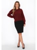 faina Women Sweater in wine red