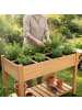 relaxdays Hochbeet in Orange - (B)128 x (H)81 x (T)56 cm