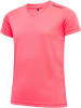 Newline Newline T-Shirt Base Cool Laufen Kinder in FLUO PINK