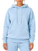 Reichstadt Damen Relaxed Fit Hoodie Marken-Stick in Baby Blue