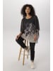 Aniston PLUS Blusenshirt in schwarz-beige