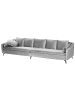 Beliani 9-tlg 4-Sitzer Sofa AURE in Grau
