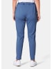 GOLDNER Sportive Hose Anna aus trageangenehmen Satin in schieferblau