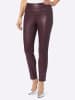 WITT WEIDEN Lederimitat-Leggings in burgund