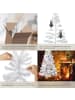 tectake Christbaum künstlich Tannenbaum 140-180cm  Weiß