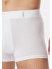 Schiesser Retro Short / Pant Long Life Soft in Weiß / blau