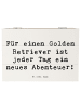 Mr. & Mrs. Panda Aufbewahrungsbox Spruch Golden Retriever Abente... in Weiß
