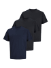 Jack & Jones T-Shirt Cotton Relaxed in Schwarz / dunkelblau