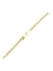 Adeliás Damen Armband – Panzerarmband aus Edelstahl 18 cm in gold