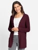 WITT WEIDEN Ajourstrickjacke in burgund
