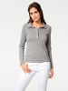 Heine Polopullover in grau-melange