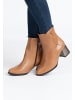 Usha Leder Stiefelette in Kamel