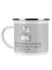 Mr. & Mrs. Panda Camping Emaille Tasse 9. Hochzeitstag Keramikho... in Heather Grey